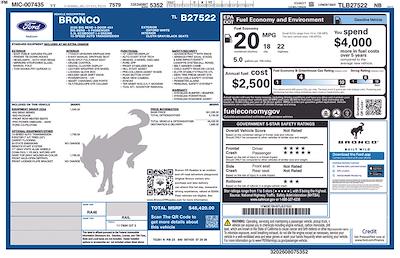 2026 Ford Bronco 4WD SUV for sale #FN7662 - photo 1