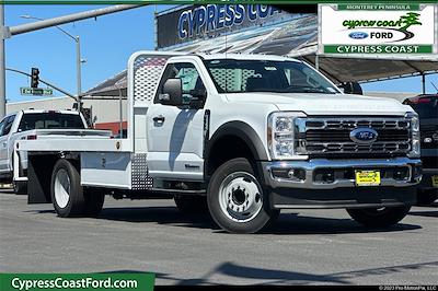 New 2025 Ford F-550 XL Regular Cab 12' Scelzi Steel Flatbed Truck for sale #FZ231 - photo 1