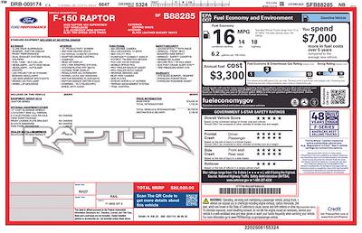New 2025 Ford F-150 Raptor SuperCrew Cab 4x4 Pickup for sale #B253989 - photo 2