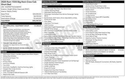 Used 2020 Ram 1500 Lone Star Crew Cab for sale #B260366A - photo 2