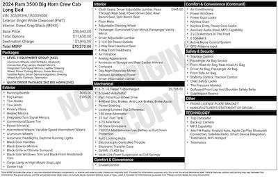 2024 Ram 3500 Crew Cab 4WD Pickup for sale #BP0788 - photo 2