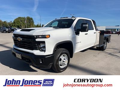 2024 Chevrolet Silverado 3500 Crew Cab 4x4, CM Truck Beds SK Deluxe Flatbed Truck for sale #C3466R - photo 1