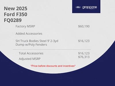 New 2025 Ford F-350 Regular Cab 4x4 9' 3" SH Truck Bodies Dump Truck for sale #FQ0289 - photo 2