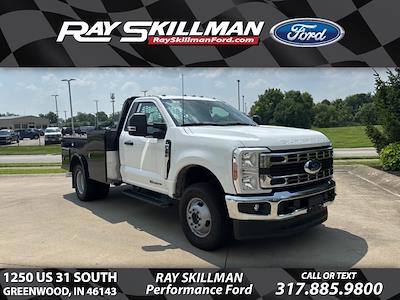 New 2025 Ford F-350 XL Regular Cab 4x4 9' 4" Knapheide Steel Flatbed Truck with Gooseneck Hitch for sale #250666 - photo 1