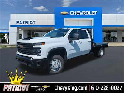 New 2025 Chevrolet Silverado 3500 Work Truck Crew Cab 4x4 9' 4" CM Truck Beds Steel Flatbed Truck with Gooseneck Hitch for sale #L3629 - photo 1