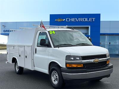 New 2024 Chevrolet Express 3500 Work Van Regular Cab RWD 11' Reading Service Utility Van for sale #M016253 - photo 1