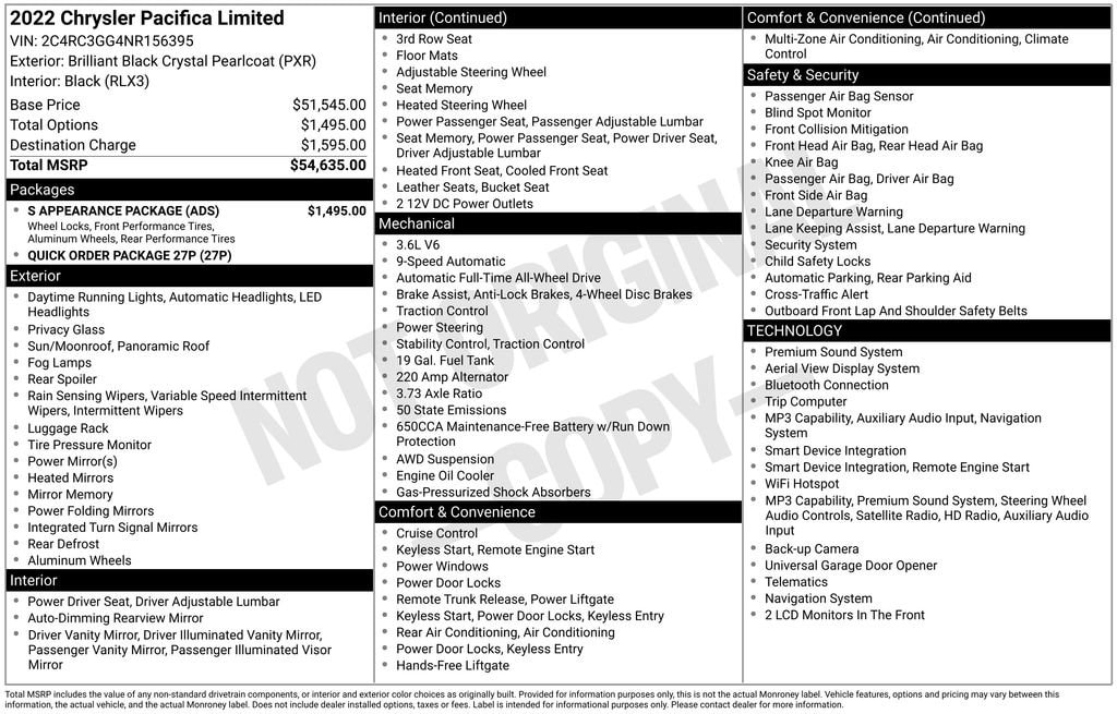 Used 2022 Chrysler Pacifica - photo 43