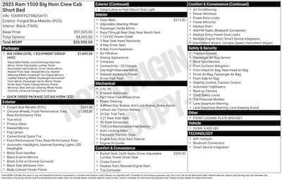 2025 Ram 1500 Crew Cab 4x4 Pickup for sale #D250801 - photo 2