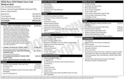 New 2026 Ram 2500 Rebel Crew Cab for sale #D260302 - photo 2