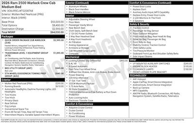 2026 Ram 2500 Crew Cab 4WD Pickup for sale #D260334 - photo 2