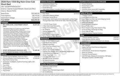 2026 Ram 1500 Crew Cab 4WD Pickup for sale #D260339 - photo 2