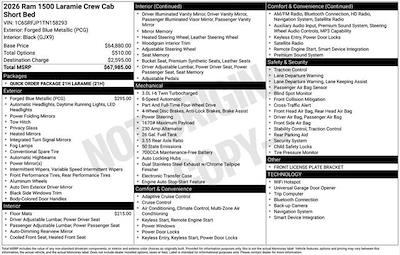 New 2026 Ram 1500 Laramie Crew Cab for sale #D260482 - photo 2