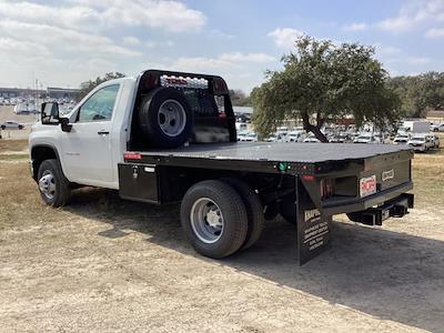 New 2024 Chevrolet Silverado 3500 Work Truck Regular Cab 4WD 9' 6" Knapheide Steel Flatbed Truck with Gooseneck Hitch for sale #CR7683 - photo 2
