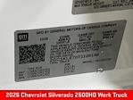 New 2026 Chevrolet Silverado 2500 Work Truck Crew Cab for sale #1126146 - photo 26