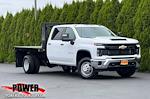 New 2024 Chevrolet Silverado 3500 Work Truck Crew Cab 4WD 9' 5" Knapheide Flatbed Truck for sale #26280 - photo 1