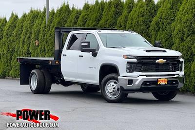 New 2024 Chevrolet Silverado 3500 Work Truck Crew Cab 4WD 9' 5" Knapheide Flatbed Truck for sale #26307 - photo 1