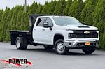 New 2024 Chevrolet Silverado 3500 Work Truck Crew Cab 4WD 9' 5" Knapheide Flatbed Truck for sale #26307 - photo 1