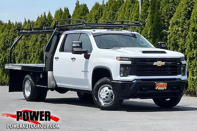 New 2025 Chevrolet Silverado 3500 Work Truck Crew Cab 10' Harbor Flatbed Truck for sale #27231 - photo 1