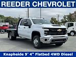 New 2025 Chevrolet Silverado 3500 Work Truck Crew Cab 4WD 9' Knapheide Flatbed Truck for sale #SF367762 - photo 1