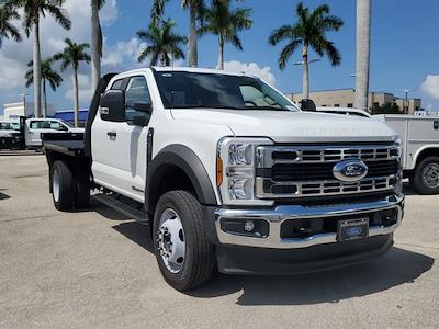 New 2024 Ford F-450 XL Super Cab 4x4 9' 6" Knapheide Steel Flatbed Truck with Gooseneck Hitch for sale #REE18122 - photo 1