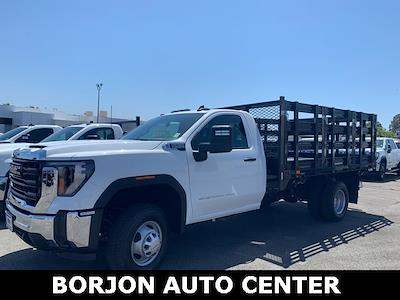 New 2025 GMC Sierra 3500 Regular Cab 4WD Stake Bed for sale #25G210 - photo 1