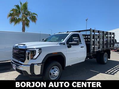 New 2025 GMC Sierra 3500 Regular Cab 4WD Stake Bed for sale #25G224 - photo 1