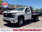 New 2025 Chevrolet Silverado 3500 Work Truck Regular Cab 4WD 9' 6" Knapheide Steel Flatbed Truck for sale #F251185 - photo 1