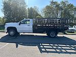 2024 Chevrolet Silverado 3500 Regular Cab 4x4, Bedrock Limestone Series Stake Bed for sale #CP38619 - photo 3