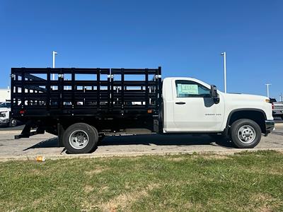 2024 Chevrolet Silverado 3500 Regular Cab 4x4, Bedrock Limestone Series Stake Bed for sale #CP38620 - photo 1