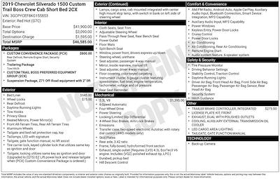 2019 Chevrolet Silverado 1500 Crew Cab 4WD Pickup for sale #P42068A - photo 2