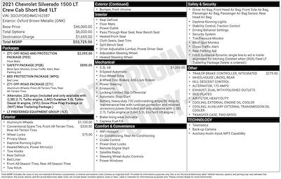2021 Chevrolet Silverado 1500 Crew Cab 4WD Pickup for sale #P42295A - photo 2