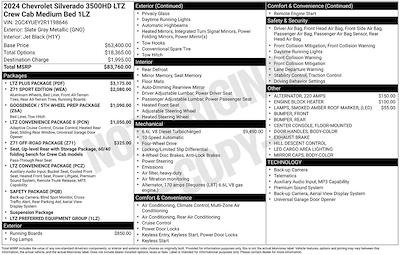 2024 Chevrolet Silverado 3500 Crew Cab 4WD Pickup for sale #P42425A - photo 2
