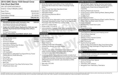 2016 GMC Sierra 1500 Crew Cab 4WD Pickup for sale #PA13523A - photo 2