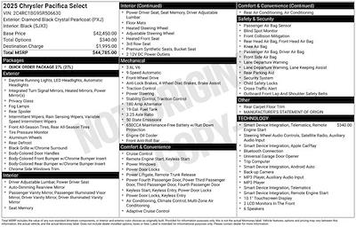 2025 Chrysler Pacifica FWD Minivan for sale #NG11476 - photo 2