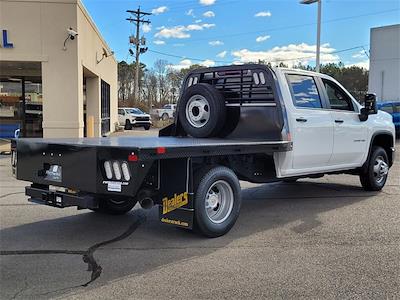 New 2025 Chevrolet Silverado 3500 Work Truck Crew Cab 4WD 9' 4" CM Truck Beds Steel Flatbed Truck with Gooseneck Hitch for sale #25259 - photo 2
