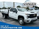 New 2025 Chevrolet Silverado 3500 Work Truck Crew Cab 4WD 9' 6" Knapheide Steel Flatbed Truck with Gooseneck Hitch for sale #SF119256 - photo 1