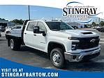 New 2025 Chevrolet Silverado 3500 Work Truck Crew Cab 4WD 9' 6" Knapheide Steel Flatbed Truck with Gooseneck Hitch for sale #SF119531 - photo 1