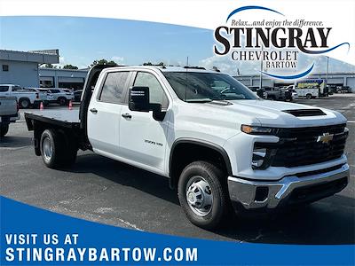 New 2025 Chevrolet Silverado 3500 Work Truck Crew Cab 4WD 9' 6" Knapheide Steel Flatbed Truck with Gooseneck Hitch for sale #SF149909 - photo 1