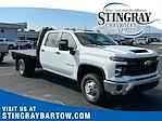 New 2025 Chevrolet Silverado 3500 Work Truck Crew Cab 4WD 9' 6" Knapheide Steel Flatbed Truck with Gooseneck Hitch for sale #SF149909 - photo 1