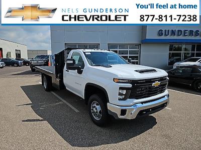 New 2025 Chevrolet Silverado 3500 Work Truck Regular Cab 4WD Flatbed Truck for sale #77679 - photo 1