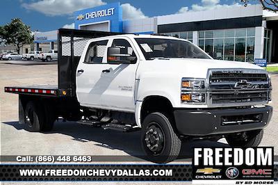 2023 Chevrolet Silverado 5500 Crew Cab DRW 4WD, Tafco Flatbed Truck for sale #PH519335 - photo 1