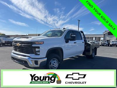 New 2024 Chevrolet Silverado 3500 Work Truck Crew Cab 4x4 Monroe Truck Equipment Flatbed Truck for sale #3F11118 - photo 1