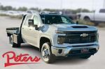 New 2025 Chevrolet Silverado 3500 Work Truck Crew Cab 4WD 9' 4" CM Truck Beds Steel Flatbed Truck with Gooseneck Hitch for sale #25C1072 - photo 1