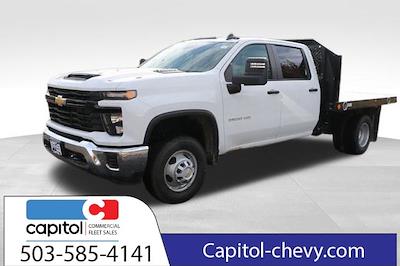 New 2024 Chevrolet Silverado 3500 Work Truck Crew Cab 4WD 12' 6" Monroe Truck Equipment Flatbed Truck for sale #M418692 - photo 1