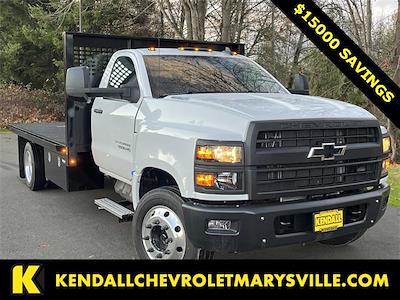 2023 Chevrolet Silverado 5500 Regular Cab DRW RWD, CM Truck Beds PL Model Flatbed Truck for sale #V11747 - photo 1