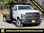 2023 Chevrolet Silverado 5500 Regular Cab DRW RWD, CM Truck Beds PL Model Flatbed Truck for sale #V11914 - photo 1