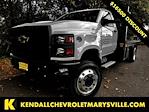 2024 Chevrolet Silverado 4500 Regular Cab DRW 4x4 Heiser Flatbed Truck for sale #V12172 - photo 1