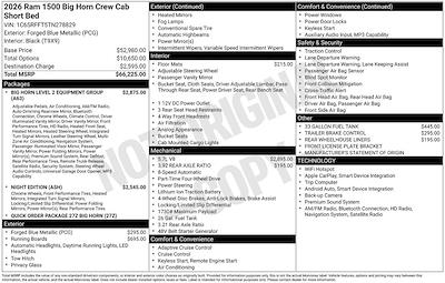 New 2026 Ram 1500 Lone Star Crew Cab for sale #3573 - photo 1