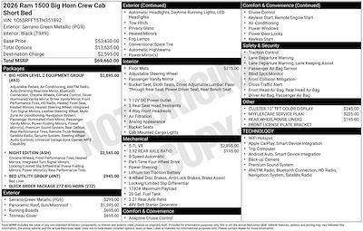 New 2026 Ram 1500 Lone Star Crew Cab for sale #3848 - photo 1