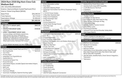 2024 Ram 2500 Crew Cab 4WD Pickup for sale #P1337 - photo 1